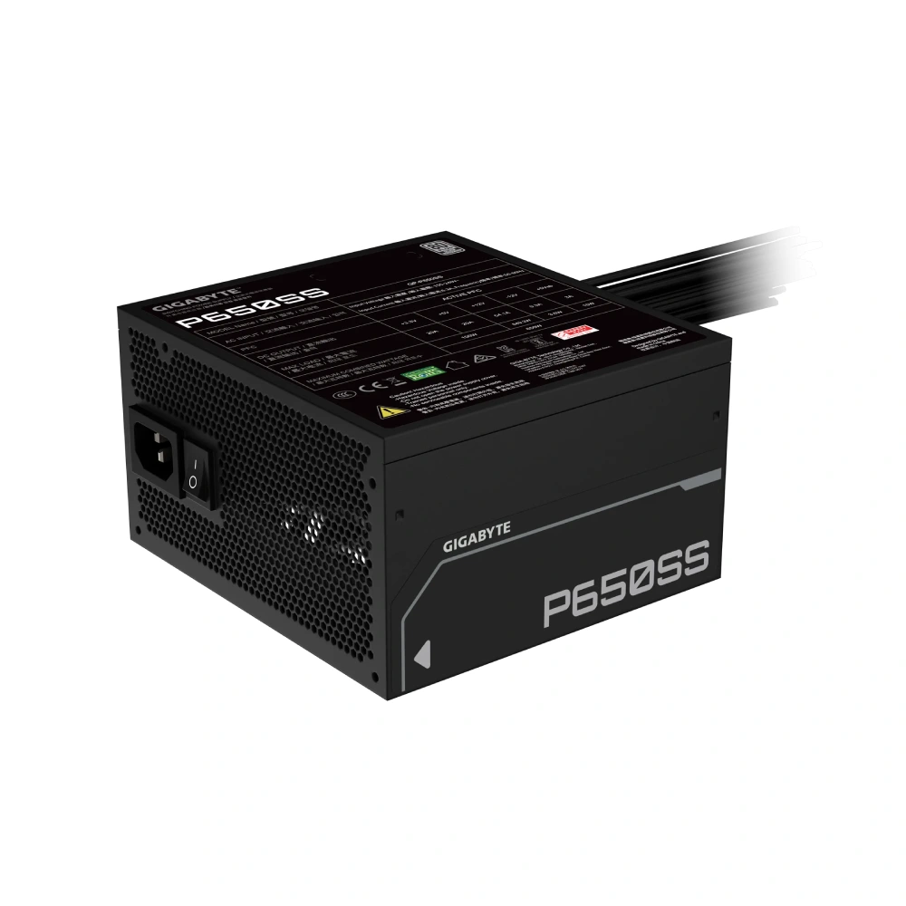 Gigabyte P650SS 650W 80 Plus Silver Desktop Power Supply view 3